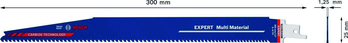 Bosch Blue Accessories 2608900394 Expert „Multi Material” S 1256 XHM ortfűrészlap 1 darab