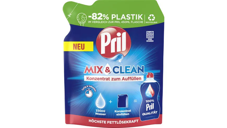 PRIL Handgeschirrspülmittel Konzentrat Mix & Clean Original 120 ml