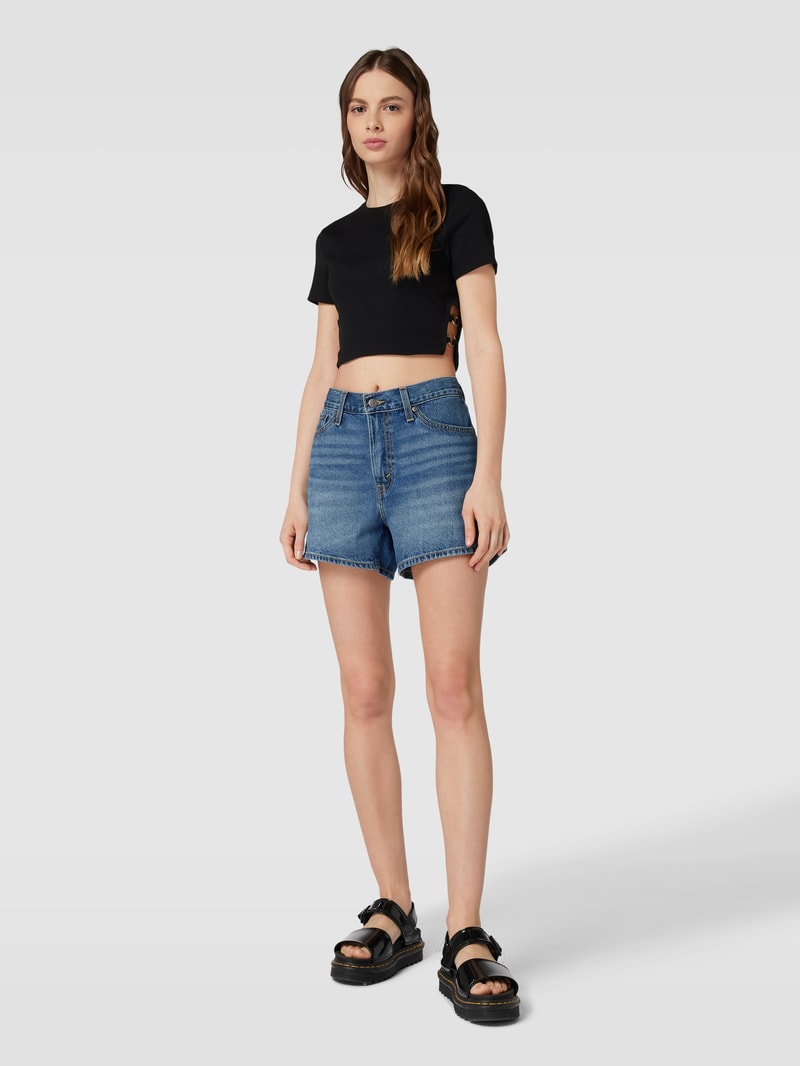 Jeansshorts aus reiner Baumwolle Modell '80'S' in jeans