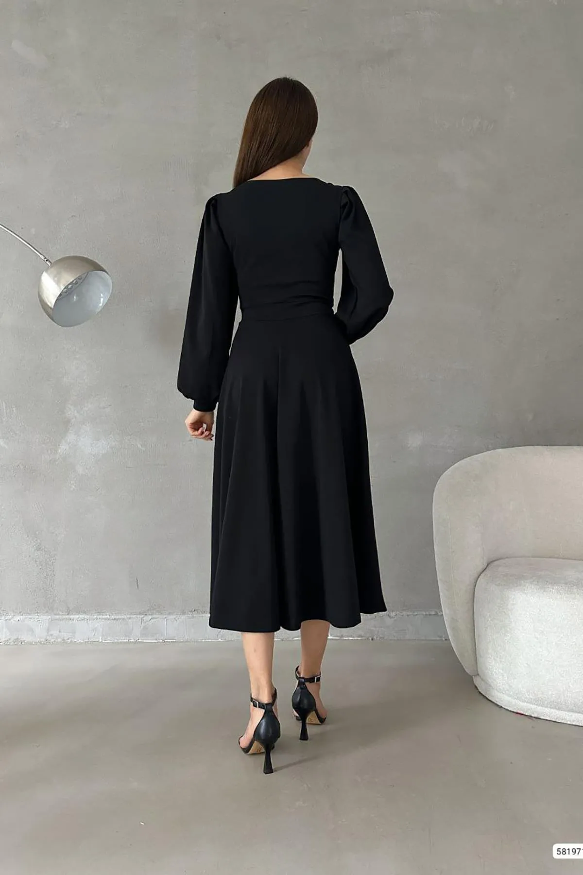 Deafox  Kleid - Schwarz - A-Linie