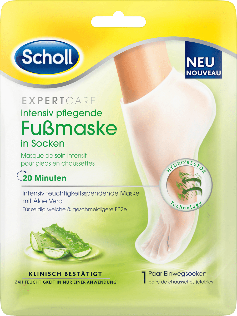 Fußmaske Socken mit Aloe Vera (1 Paar), 2 St