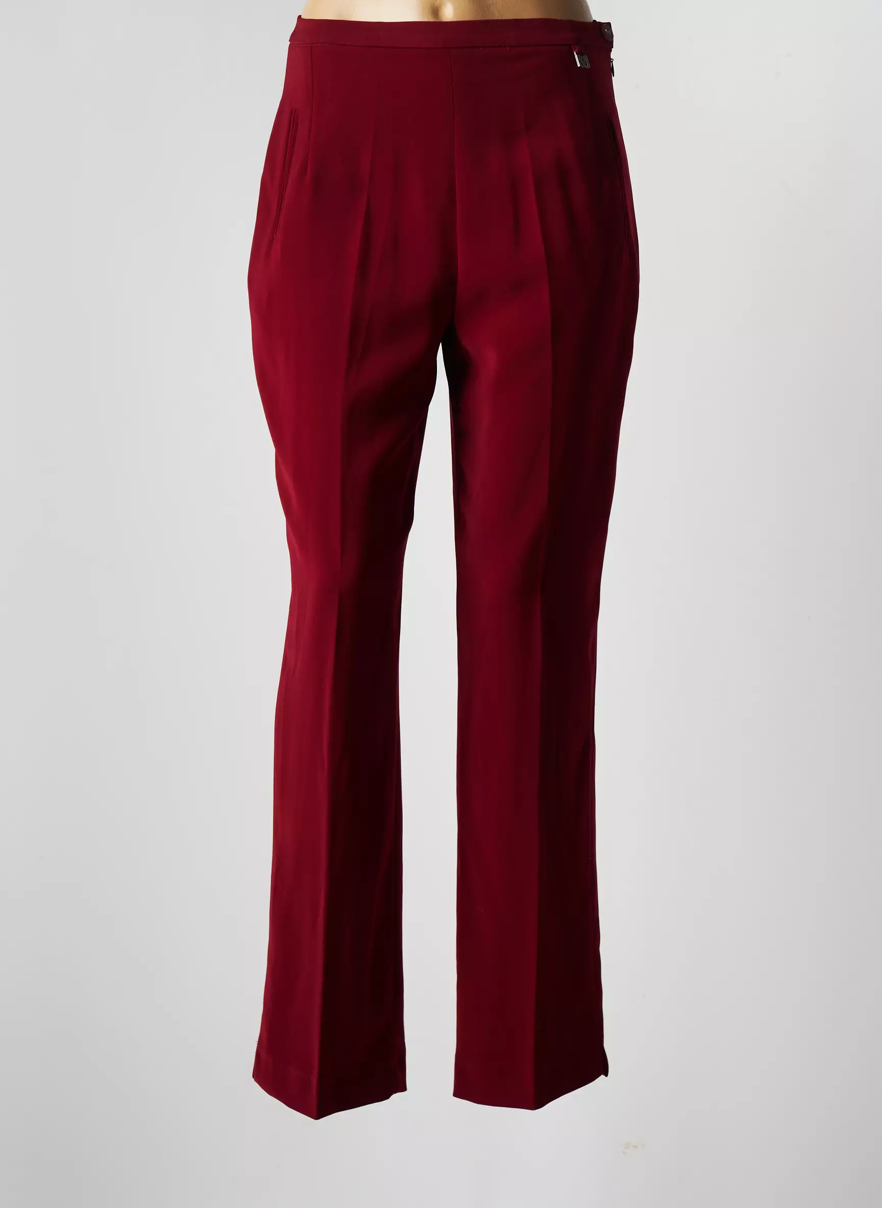 Maxime Pantalons Droits Femme couleur rouge