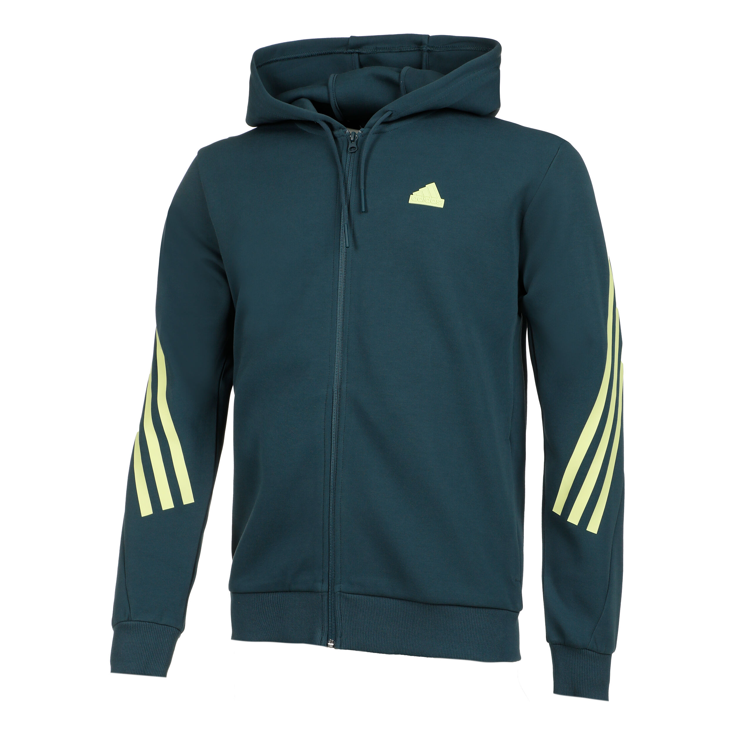 Future Icon 3 Stripes Full-Zip Sweatjacke Herren - Dunkelgrau