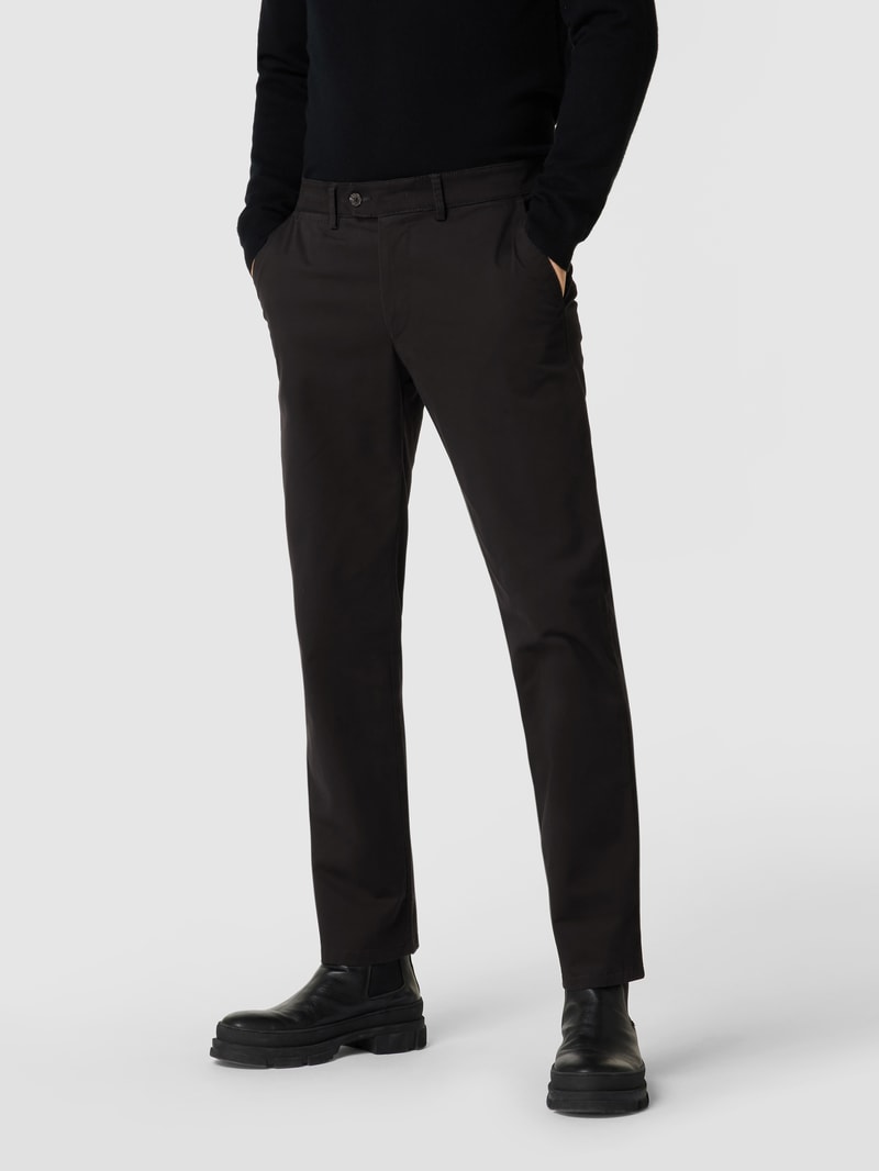 Chino mit Eingrifftaschen in schwarz