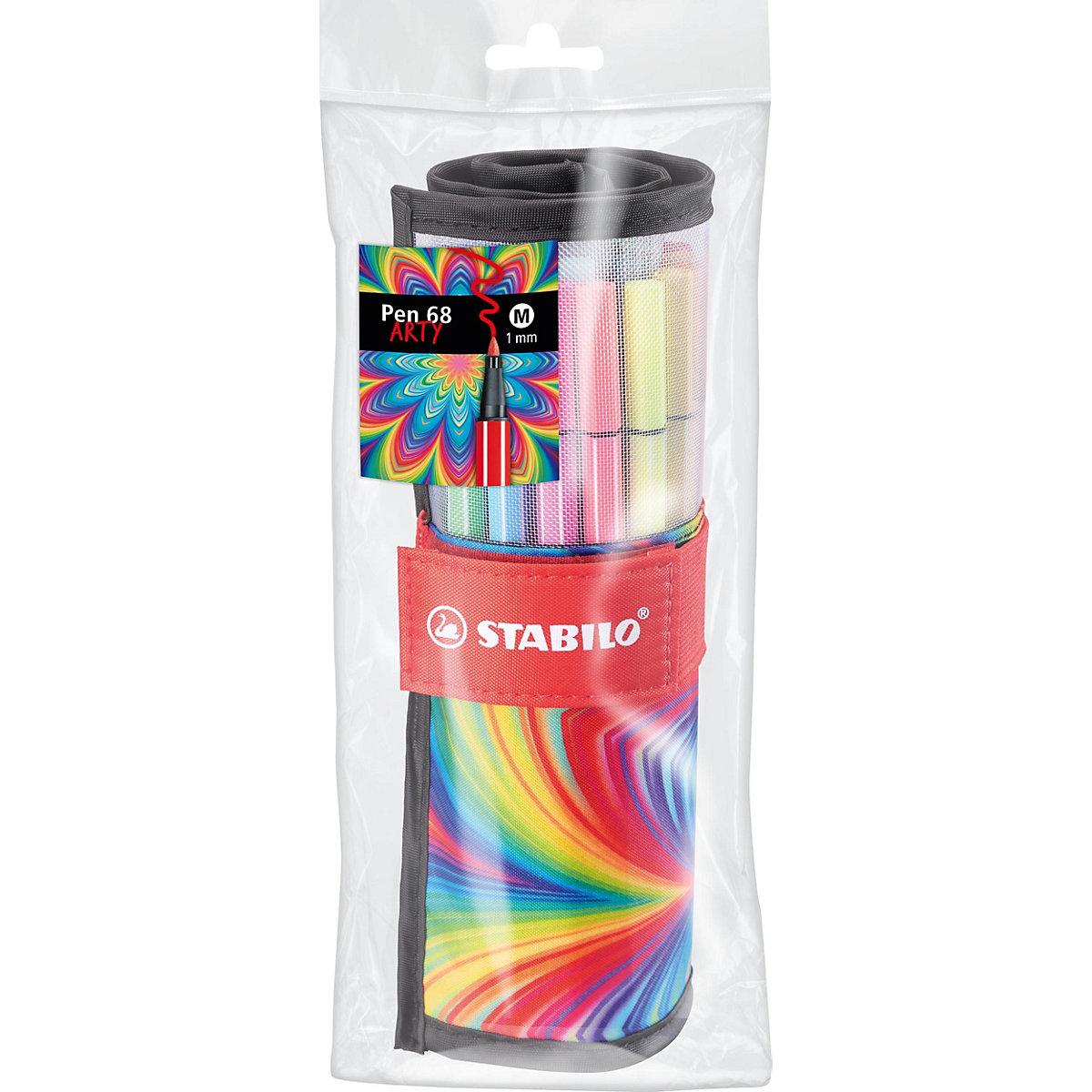 Premium-Filzstifte Pen 68 ARTY, 25 Farben im Rolletui