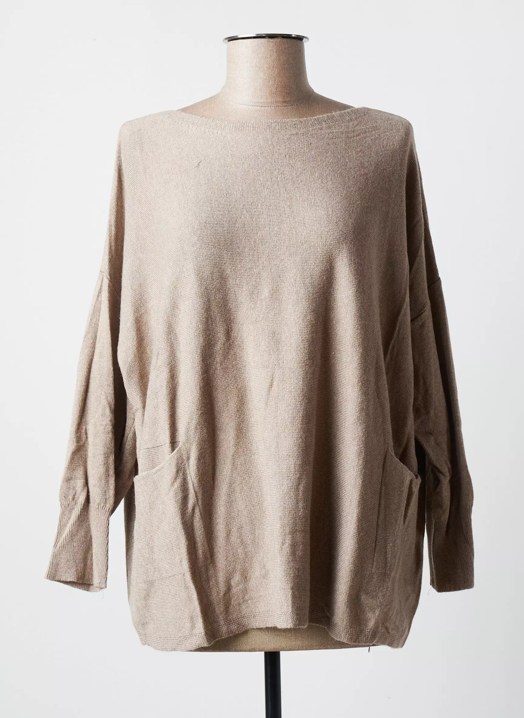Blanc Boheme Pulls Femme couleur beige