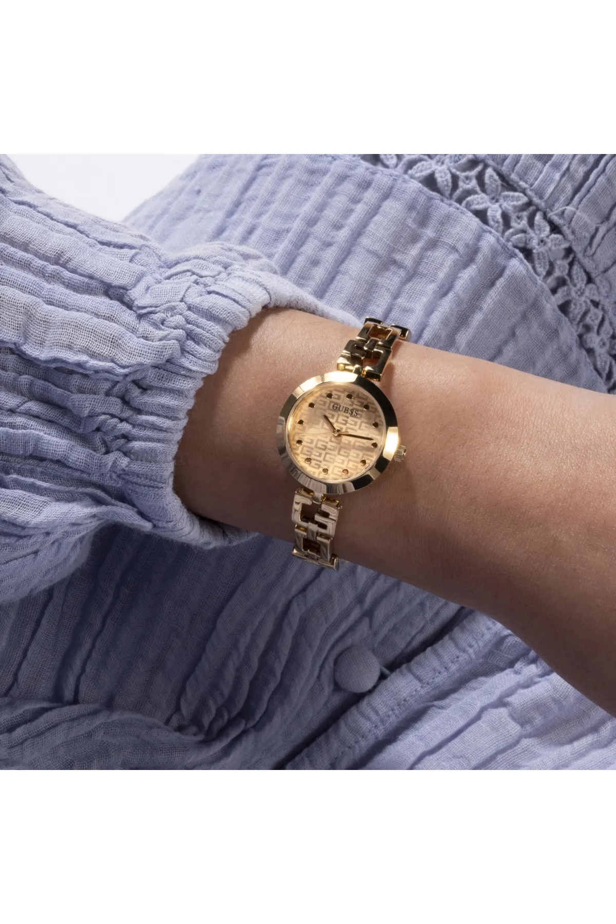 Guess  Damenuhr Gold Gw0549l2