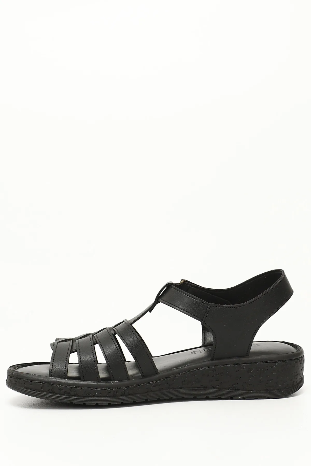 GÖNDERİ(R)  Anthrazitfarbene Damensandalen 45616