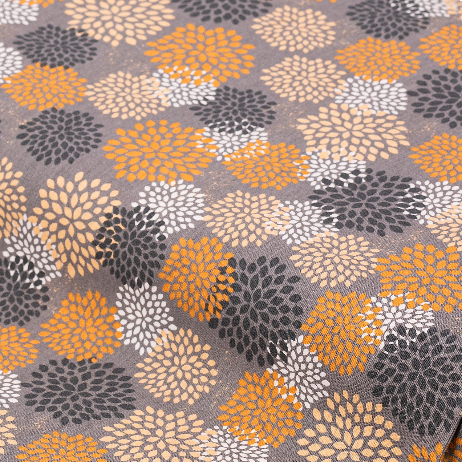 Baumwollstoff Blüten grafisch 