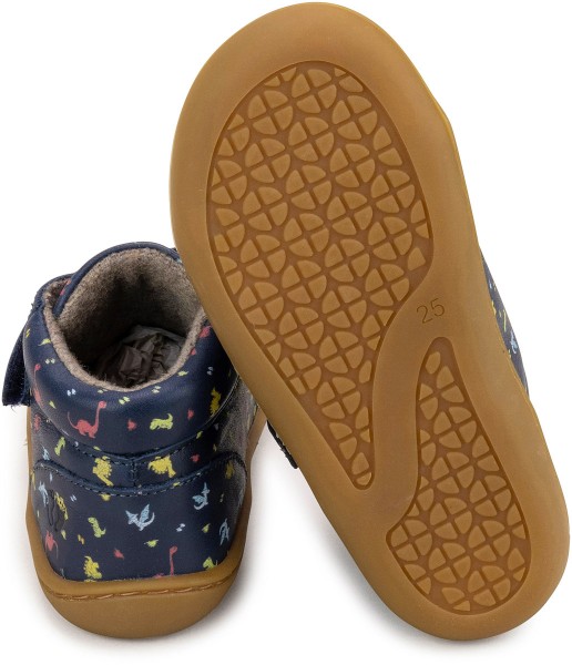 Telyoh bare ~ MidCut Leder Klett + Wollfleece ~ Dinos