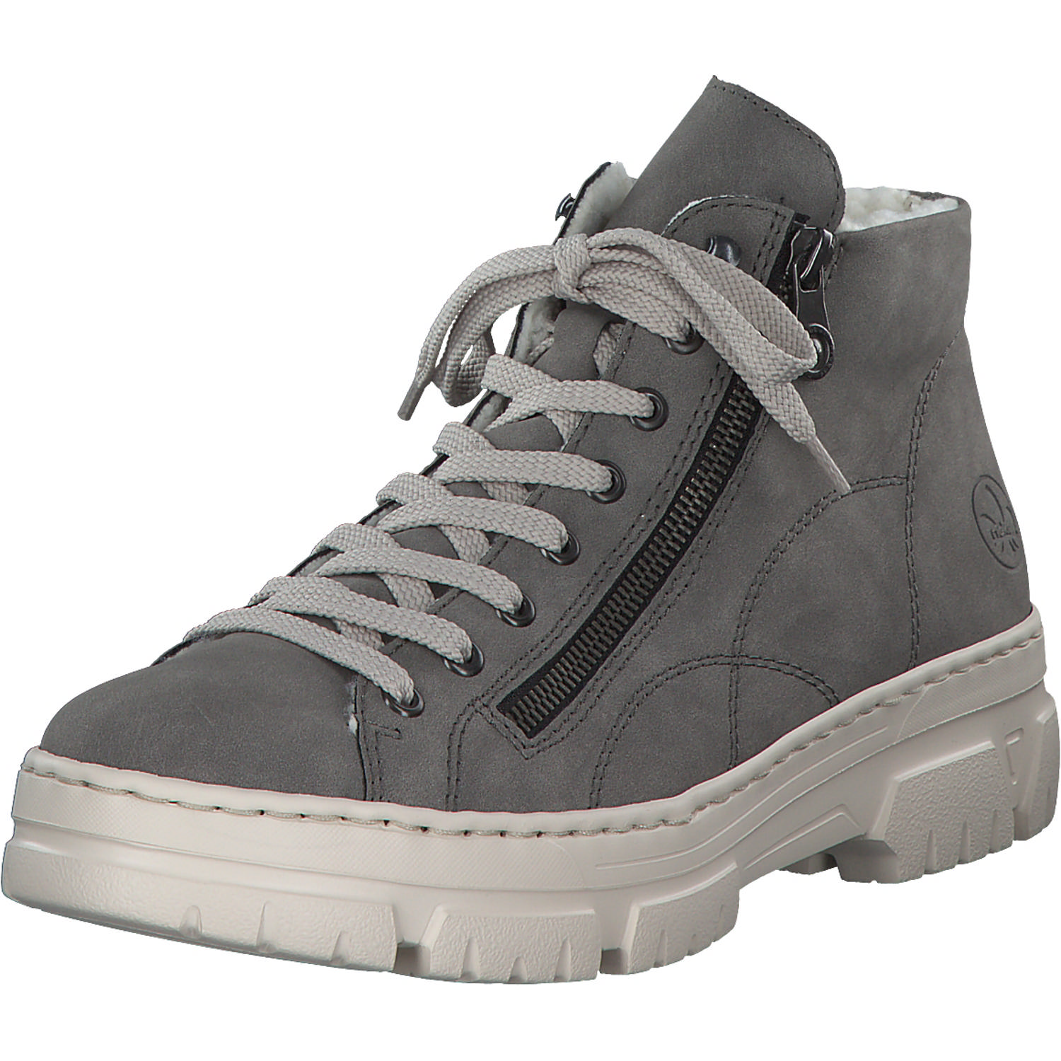 Rieker Z7410, Schnürstiefel, Damen, grey