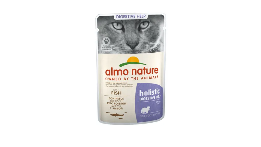 almo nature Katzennassfutter Cat Holistic Digestive mit Fisch 70 g