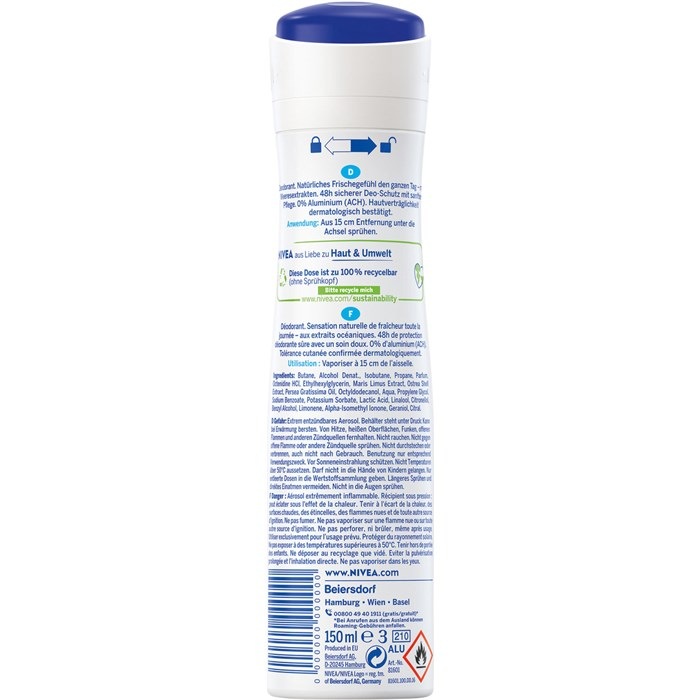Fresh Natural Deodorant Spray