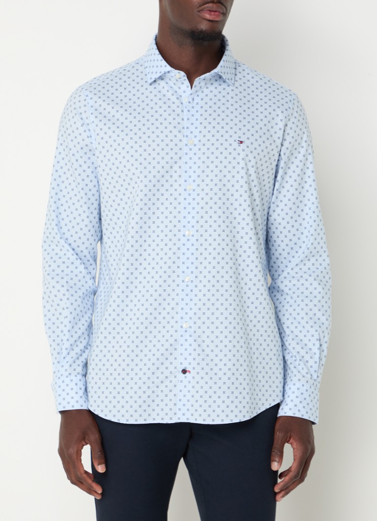 Tommy Hilfiger slim fit majica s potiskom in logotipom
