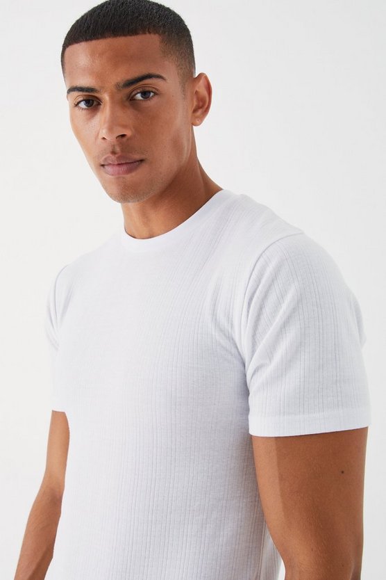 Geripptes Muscle-Fit T-Shirt