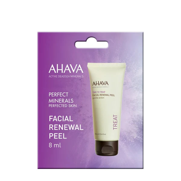 Peeling facial de renovación Time to Treat: exfoliante facial regenerador e iluminador.