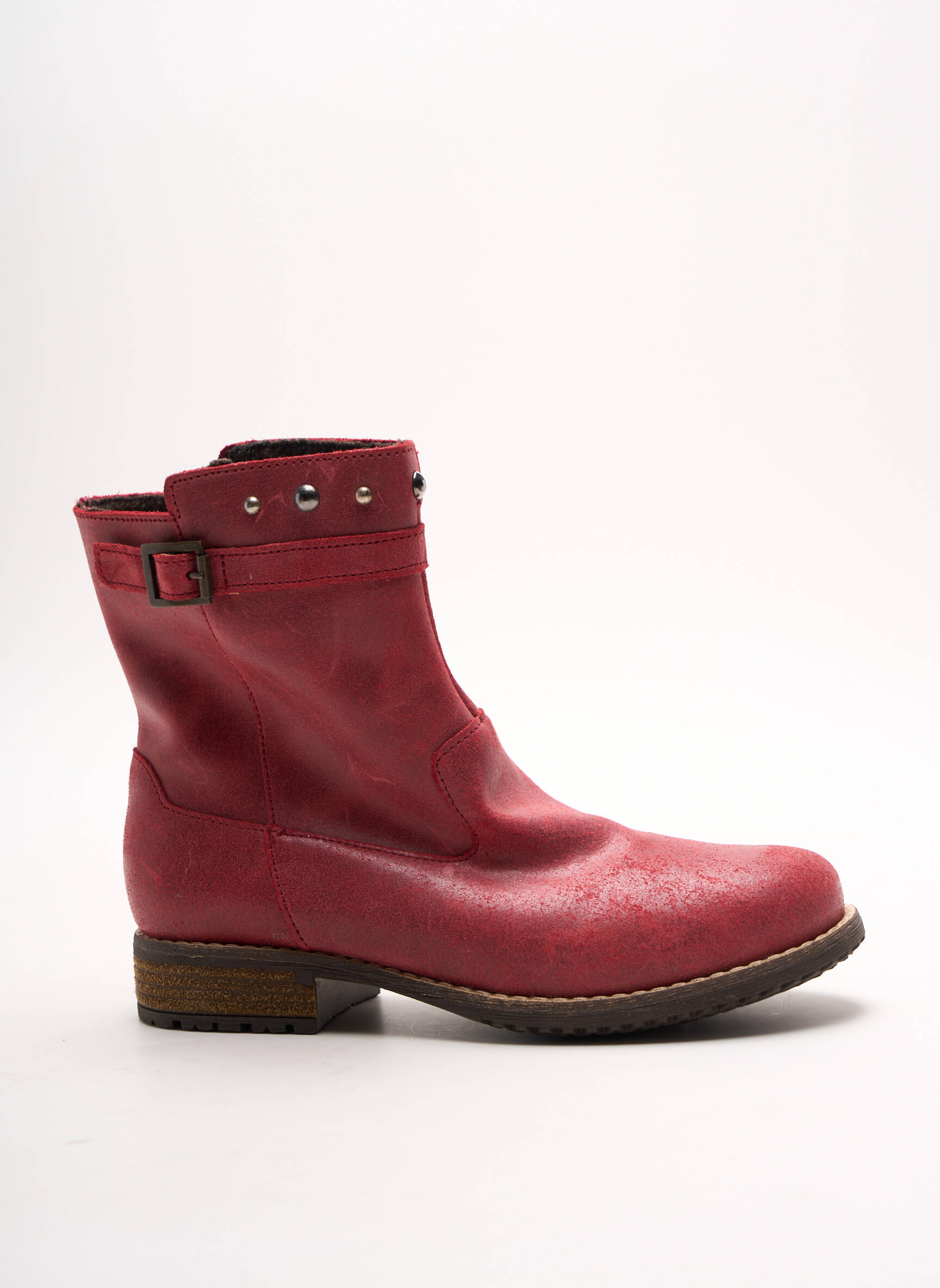 Minibel Bottines Fille couleur rouge