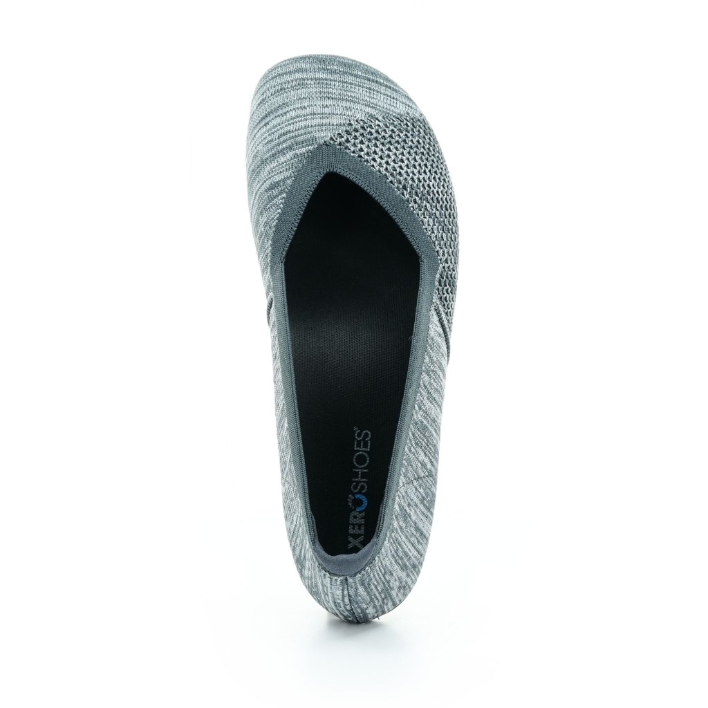 Xero Shoes Phoenix Grey Knit Barfuß-Ballerinas