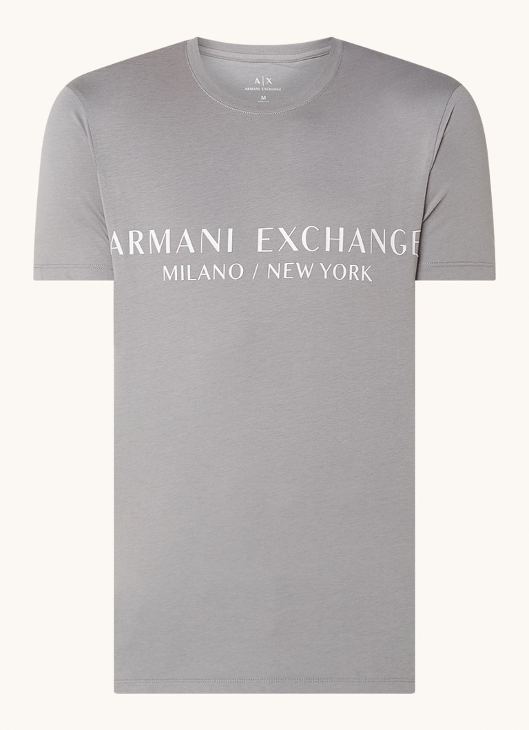 Armani Exchange T-krekls ar logotipa apdruku