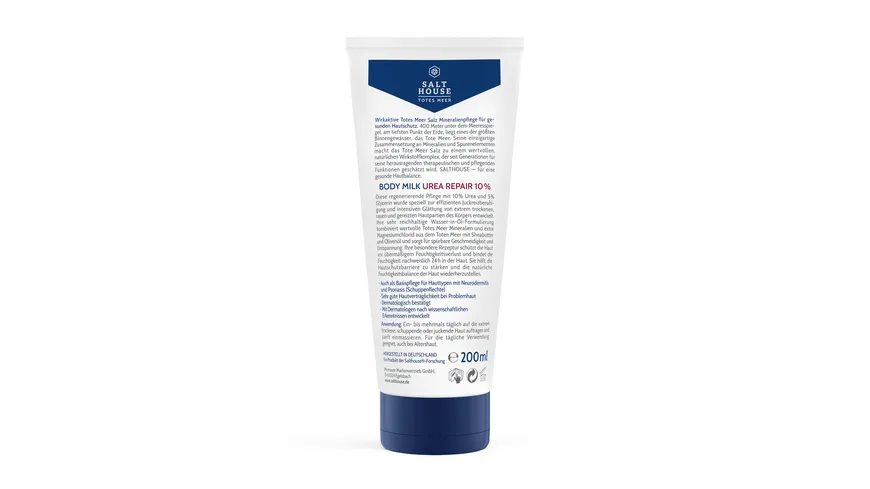 SALTHOUSE Totes Meer Therapie Body Milk Urea Repair 10% 200 ml
