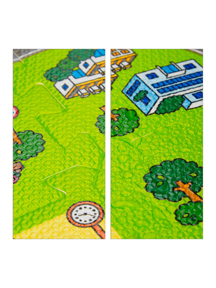relaxdays 9tlg. Puzzlematte Straße in Mehrfarbig - (B)90 x (T)90 cm günstig kaufen onesize