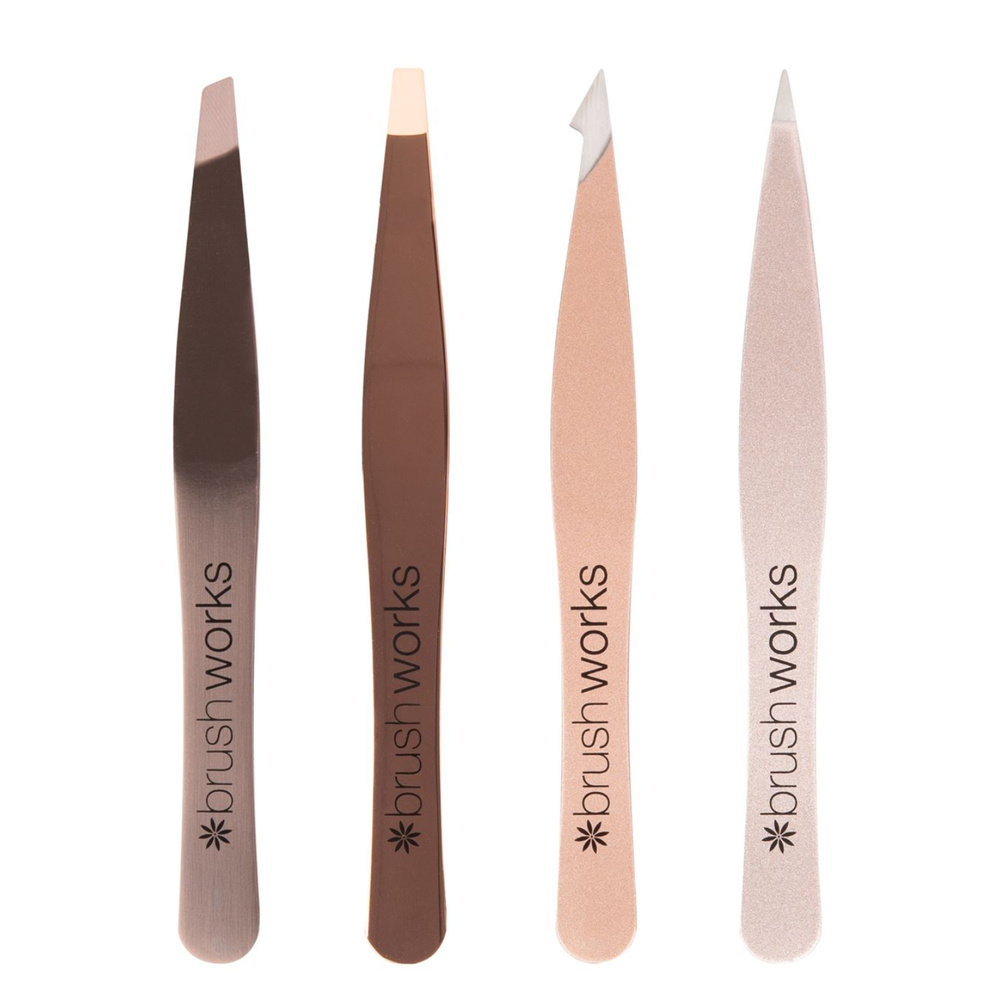 Brushworks Set de pinces à epiler Accessoire beauté