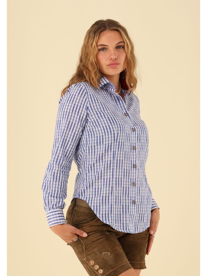 OS-Trachten Trachtenbluse Prigmi in hellblau/bleu günstig kaufen