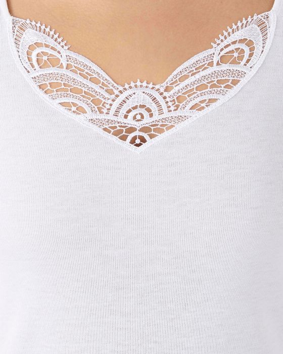 Tee-shirt manches longues, guipure Thermolactyl