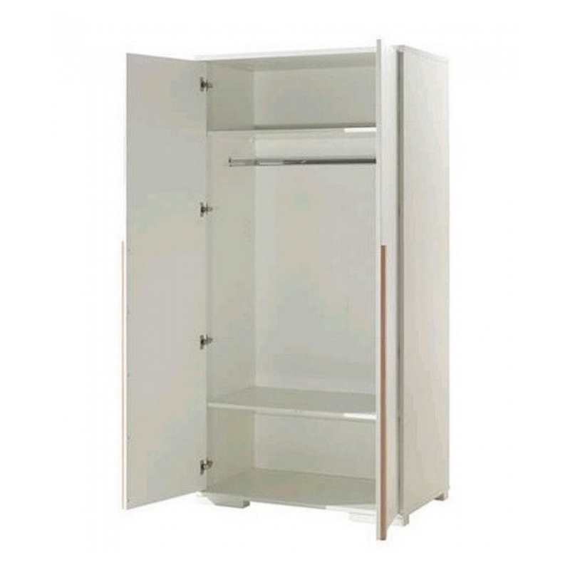 Armoire 2 portes Londonc blanc mat