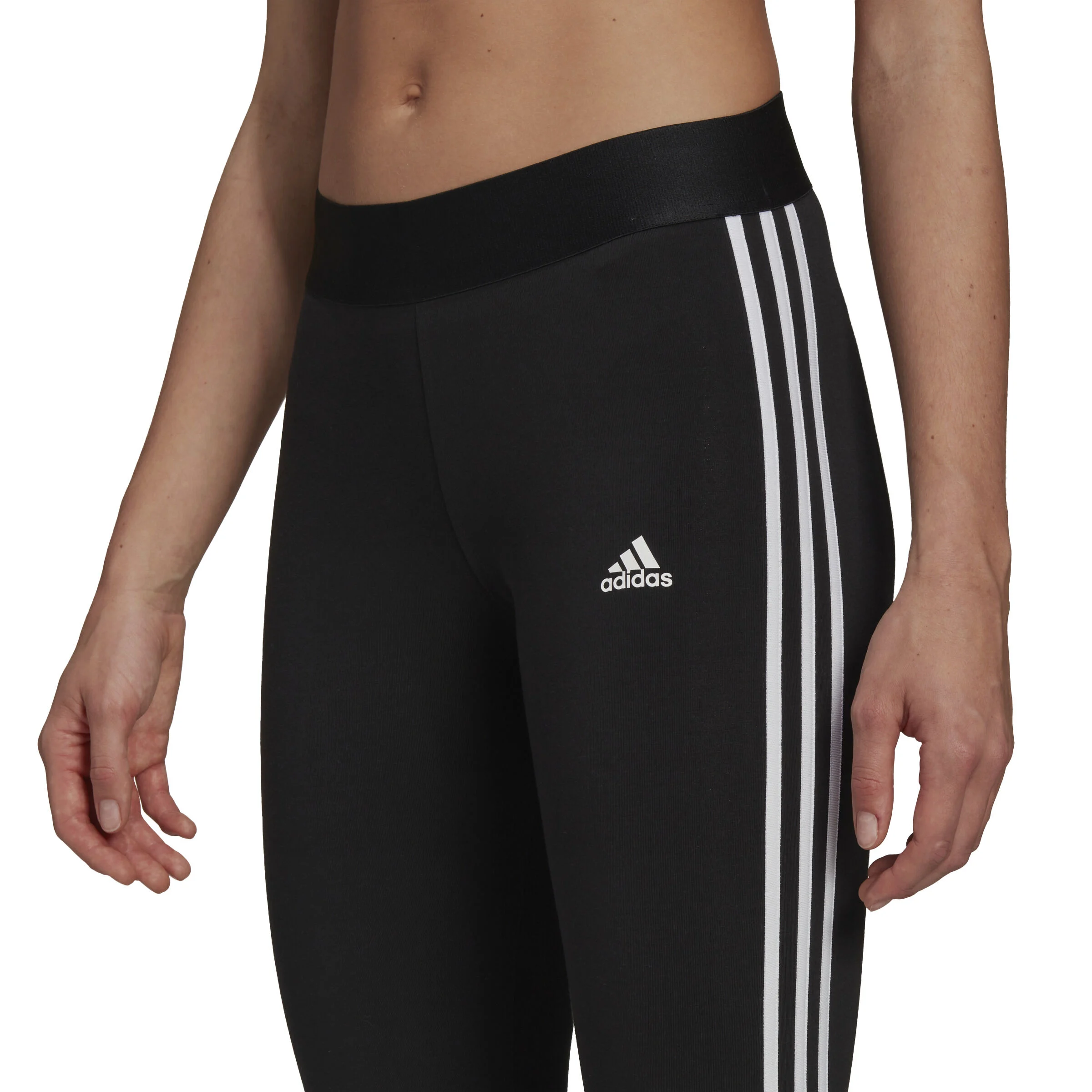 3 Stripes 34 Tight Damen - Schwarz, Weiß