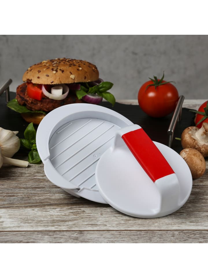 GAUMENKICK Burgerpresse - Pattypresse für selbstgemachte Burger D: 12cm in weiß günstig kaufen onesize