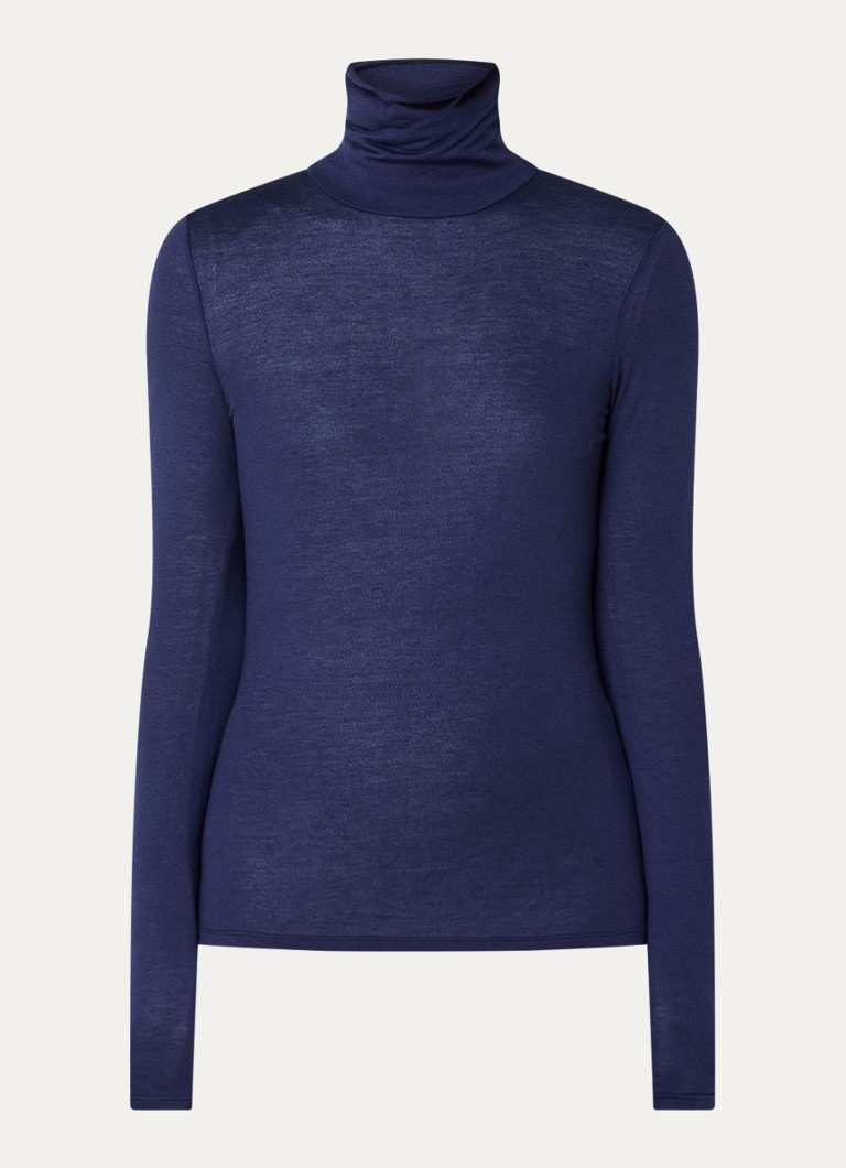Camicia Benetton a maniche lunghe in misto cashmere con colletto
