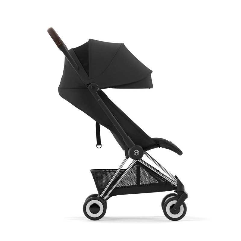 Poussette compacte Coya sepia black châssis chrome brown Cybex