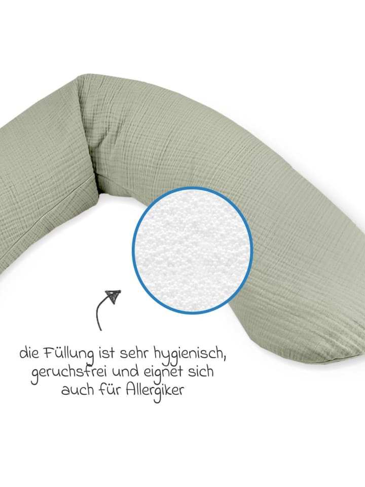 Theraline Stillkissen Das Original mit Mikroperlen-Füllung inkl. in gruen günstig kaufen onesize