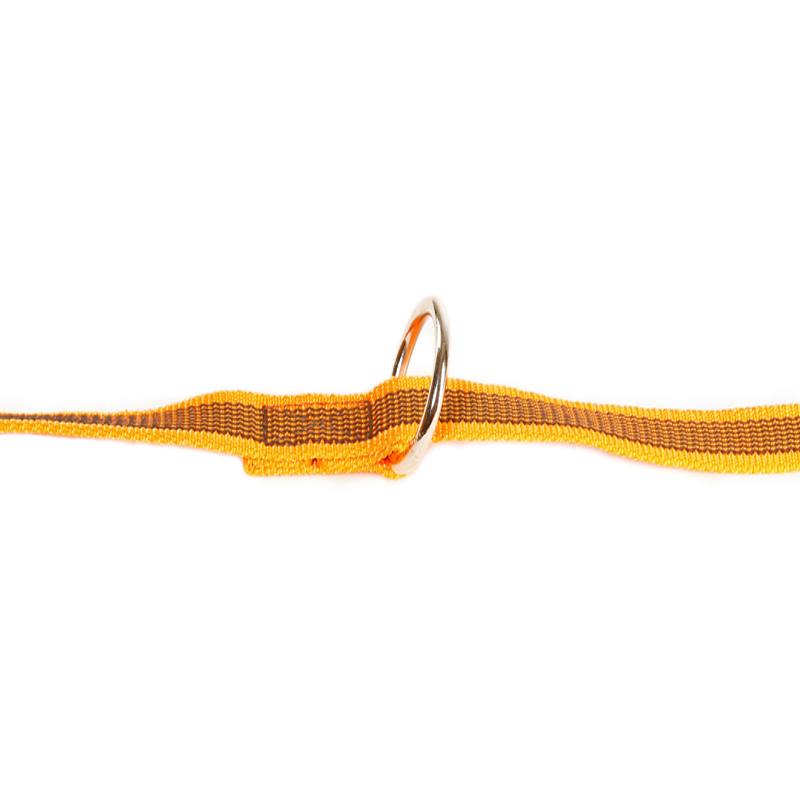 JULIUS-K9 Hundeleinen JULIUS-K9 Führleine verstärkt 20mm orange/ grau