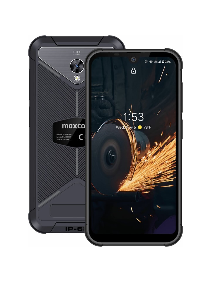 Maxcom Smartphone Handy MS572 4G, 5,7'' Display, 4100 mAh Akku, 13   5 Mpx in Schwarz günstig kaufen onesize