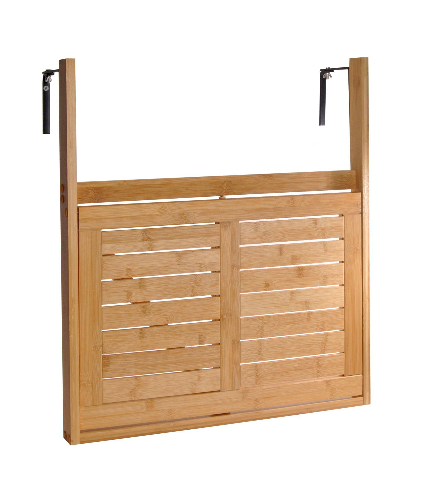 KESPER for kitchen & home Balkonhängetisch Balkon-Hängetisch Holz Balkontisch Balkonhängetisch Klapptisch Tisch, Für Geländebreite max 9cm
