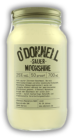 O'Donnell Moonshine Sauer O'Donnell Moonshine Sauer  0,7	 Liter - Vol 25%