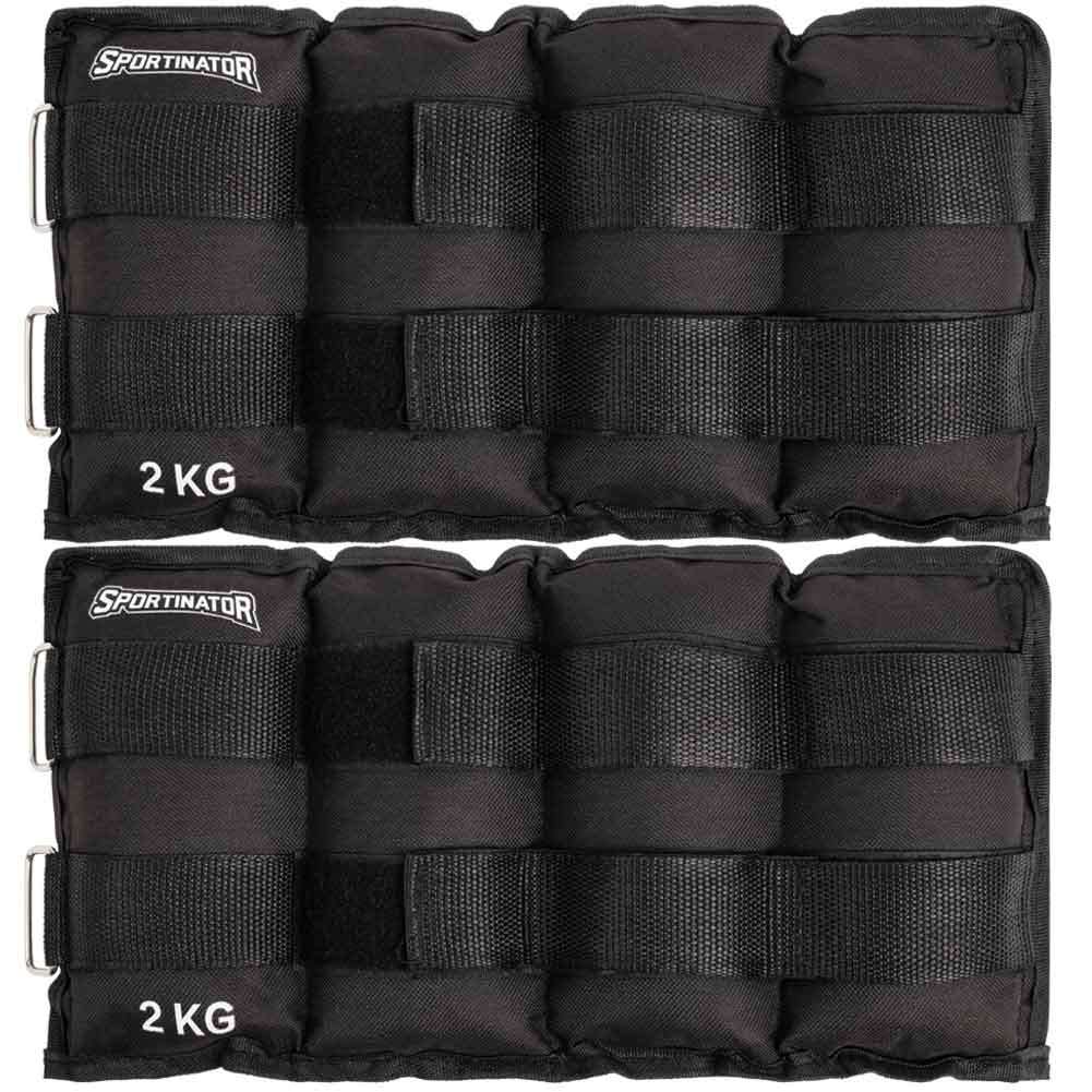 SPORTINATOR Arm- & Bein-Gewichtsmanschetten 2 kg 2 Stück