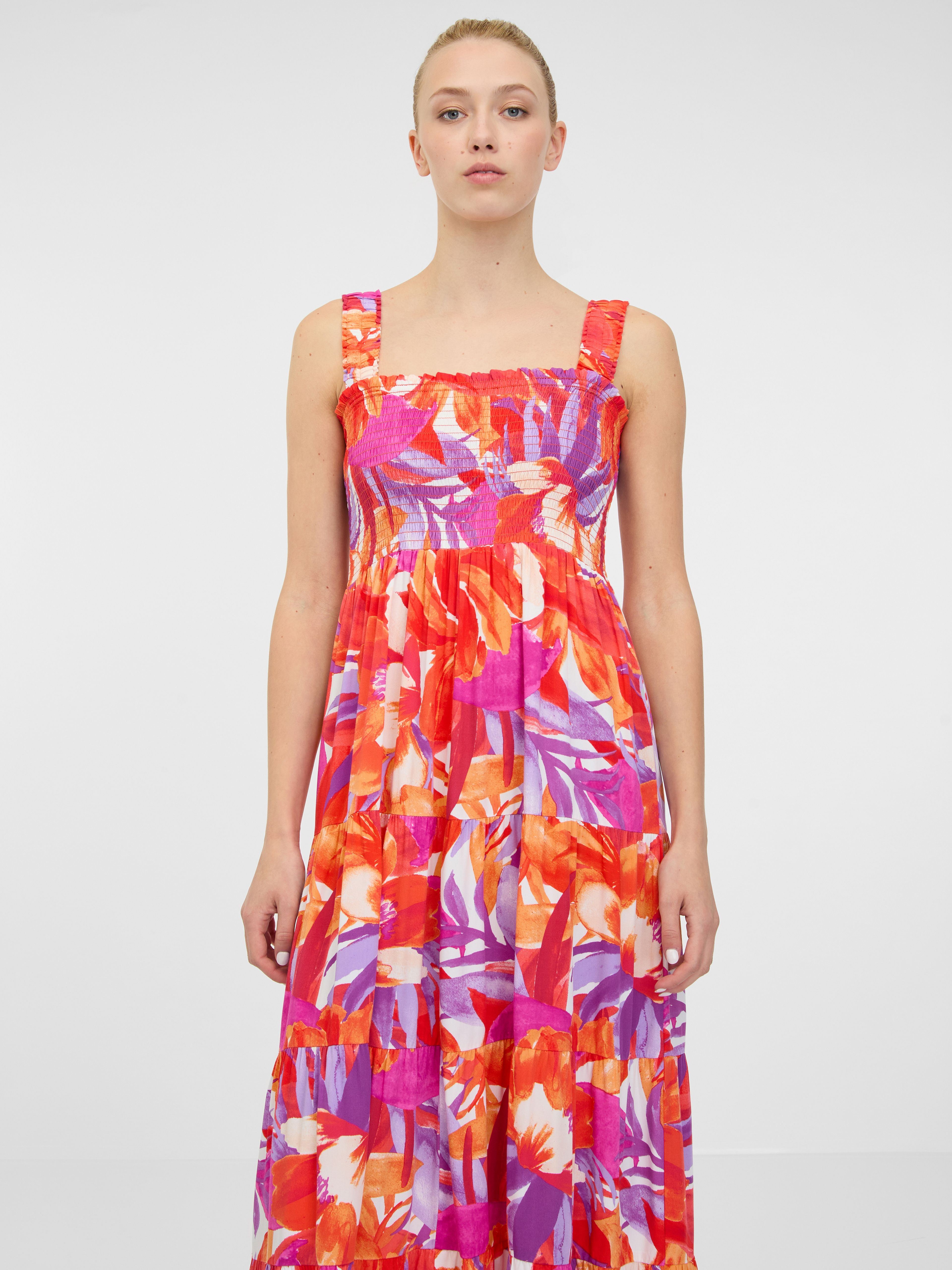 Dunkelrosa Damen Maxikleid ORSAY