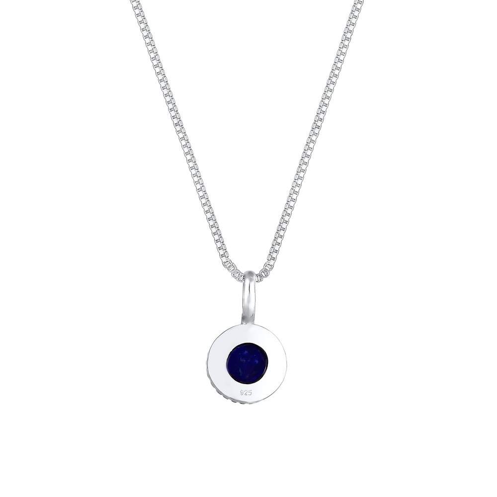 Elli Elli Collier Vintage Boho Look Lapislazuli Edelstein 925 Silber collier