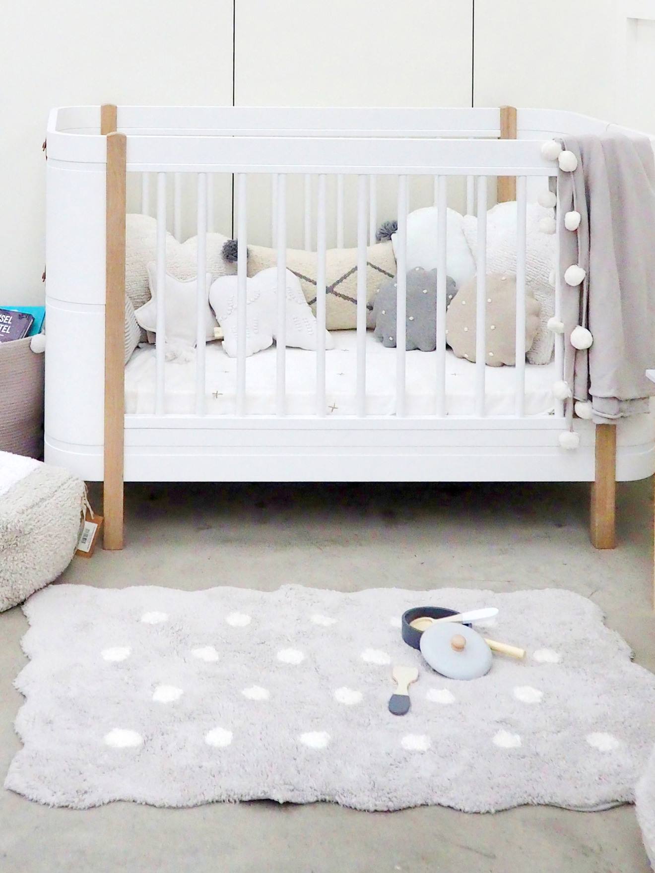 Lorena Canals Kinderzimmer Teppich MINI BISCUIT LORENA CANALS - grau