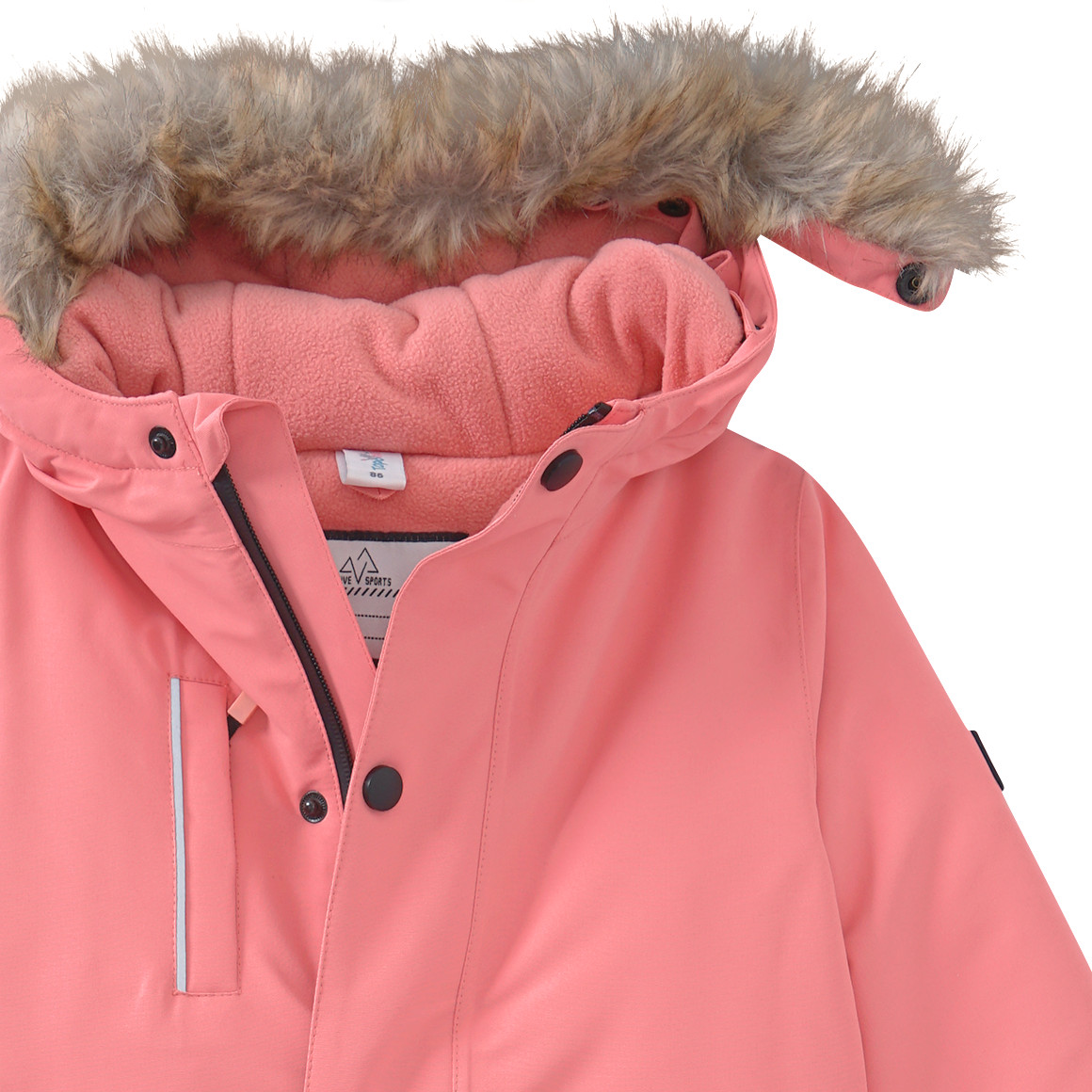 Baby Schneeoverall mit Fellimitat