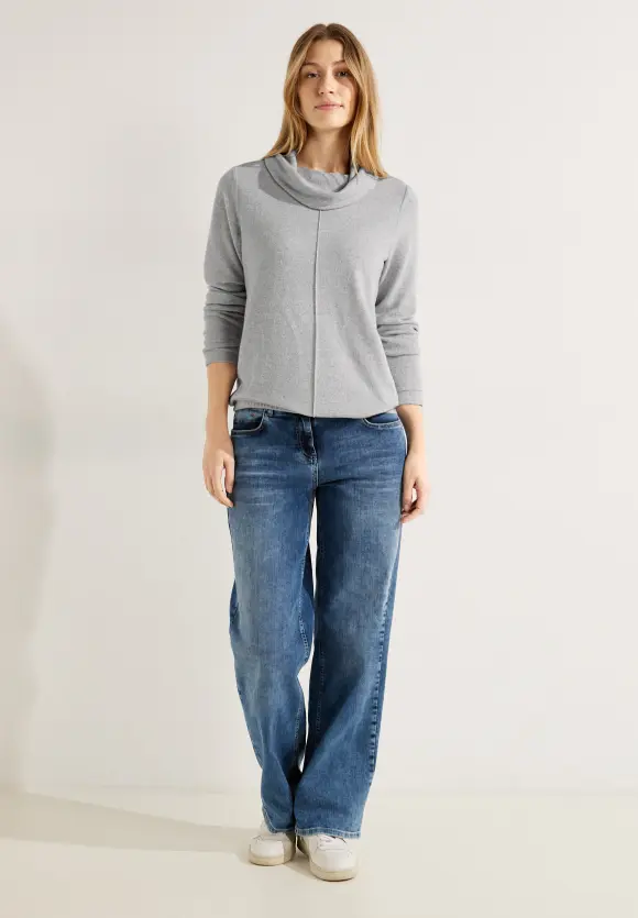 CECIL Shirt mit Volumenkragen