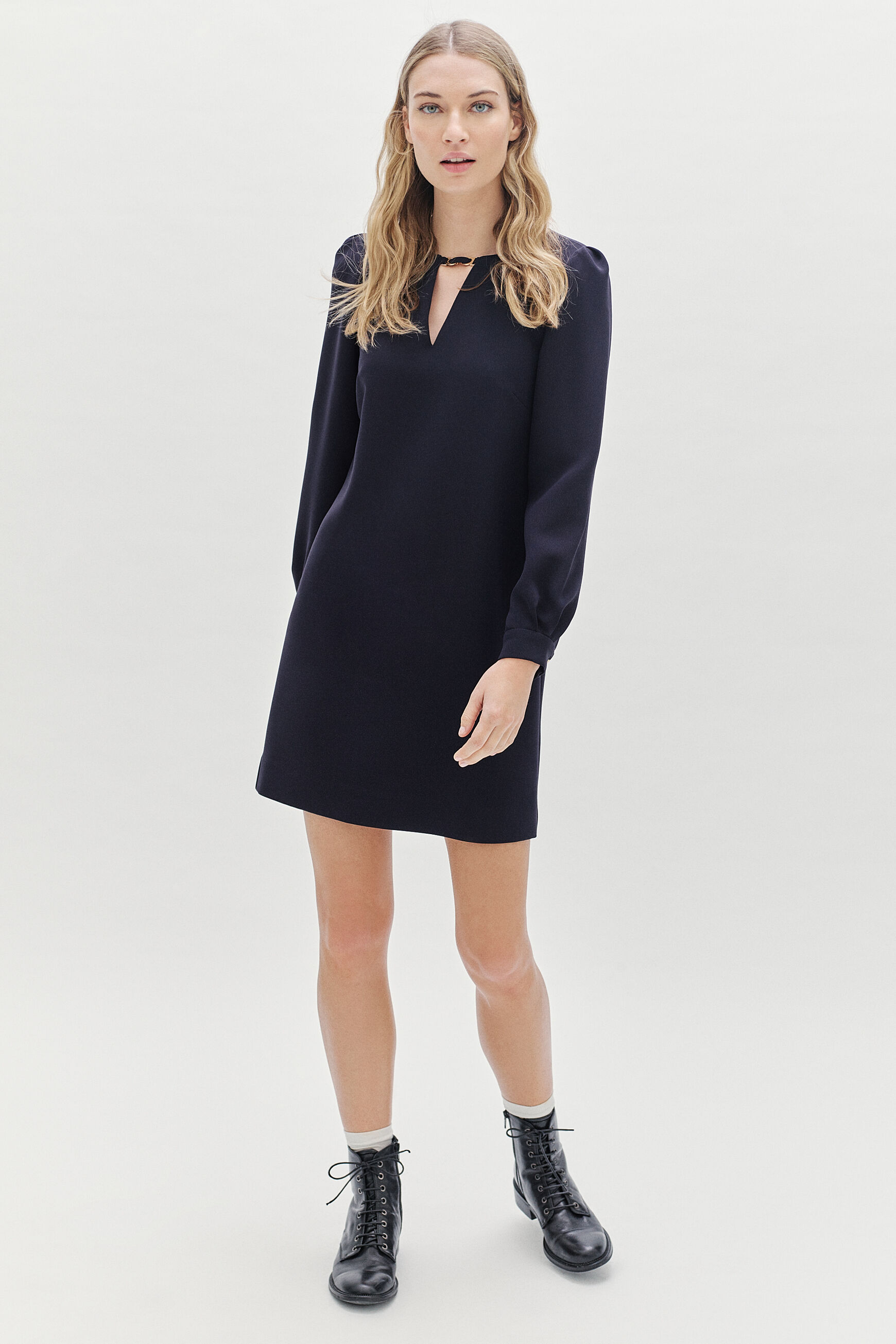 robe zenda bleu marine femme