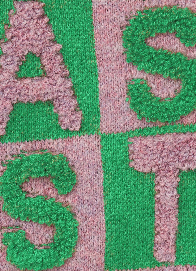 Cardigan Stella McCartney tricotat fin cu logo țesut
