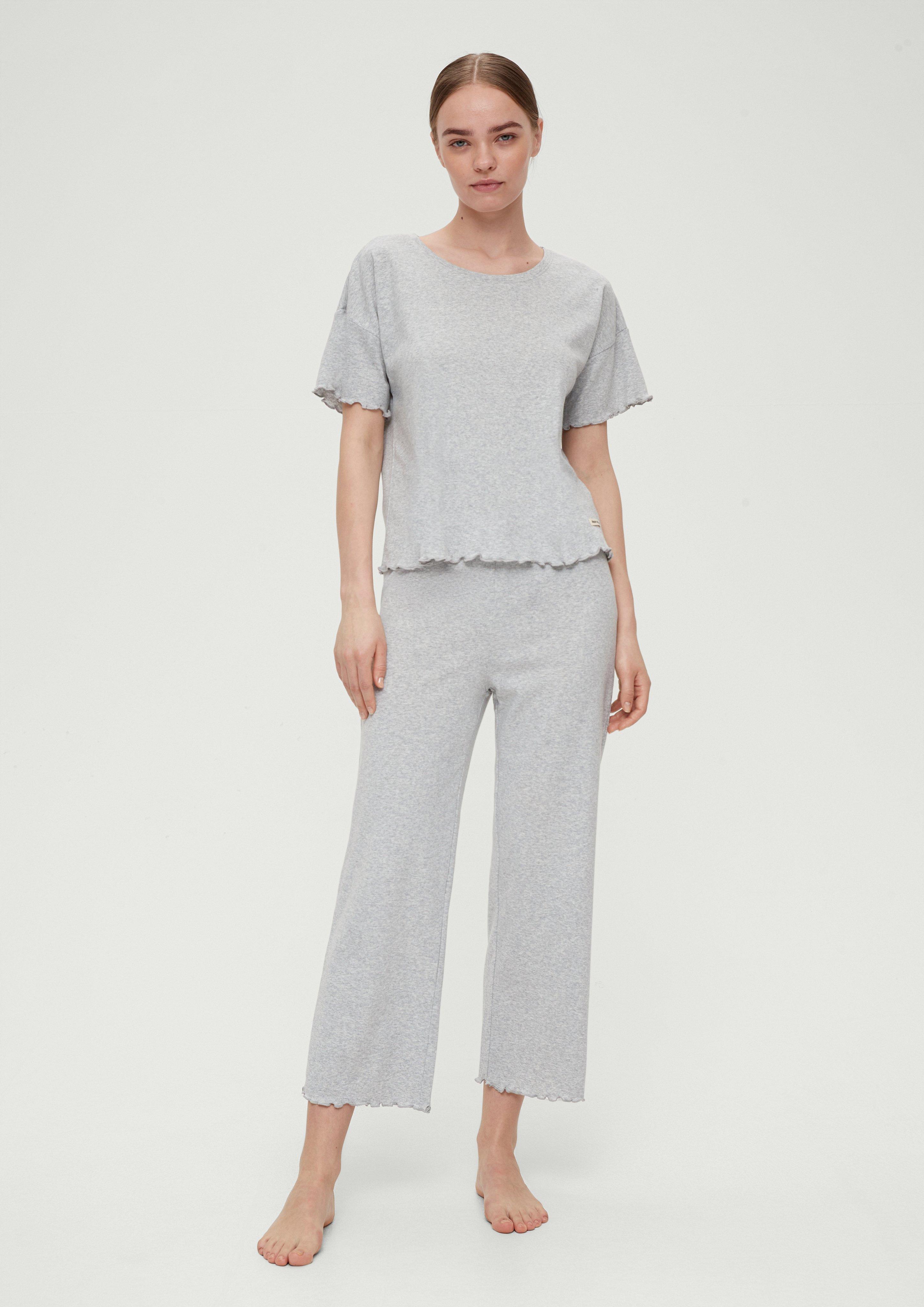 Pyjamahose mit Rollsaum  6008400-9500
