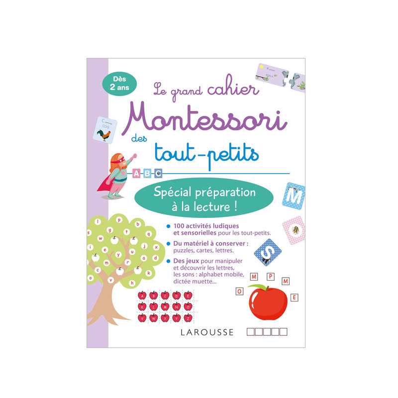 Livre Le grand cahier Montessori des tout-petits - Larousse Jeunesse