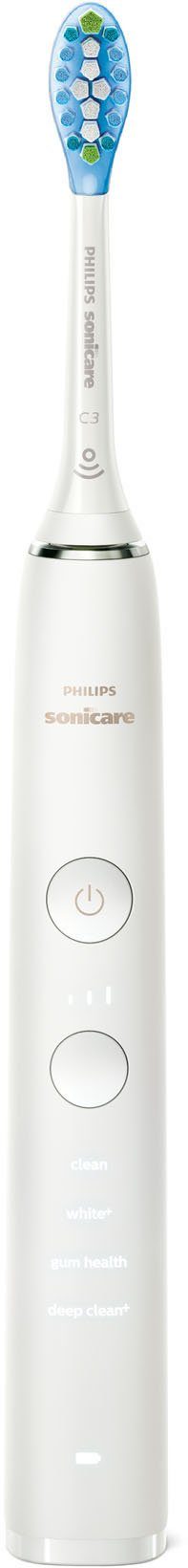 Philips Sonicare Elektrische Zahnbürste DiamondClean 9000 HX9913/17, Aufsteckbürsten: 2 St., mit integriertem Drücksensor, 4 Putzprogramme und 3 Intensitätsstufen