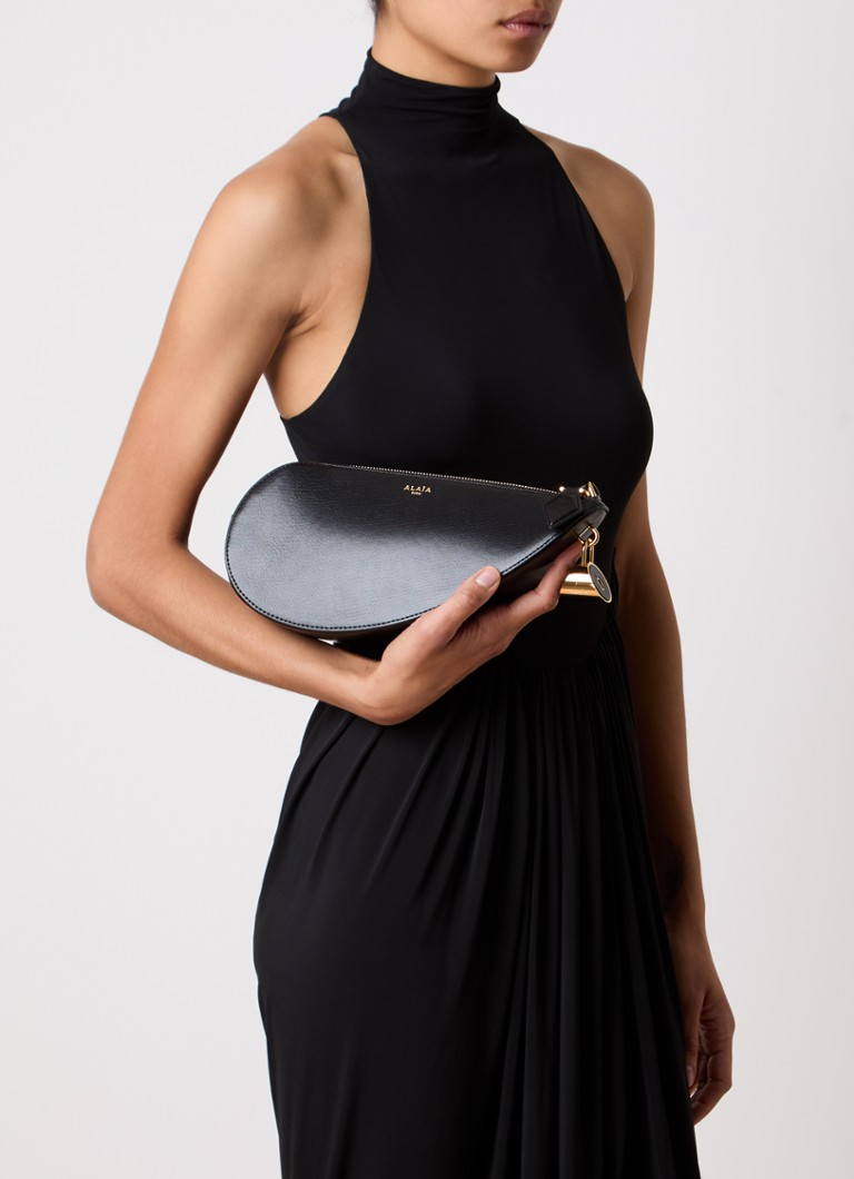 Alaïa Le Demi-Coeur S goatskin shoulder bag